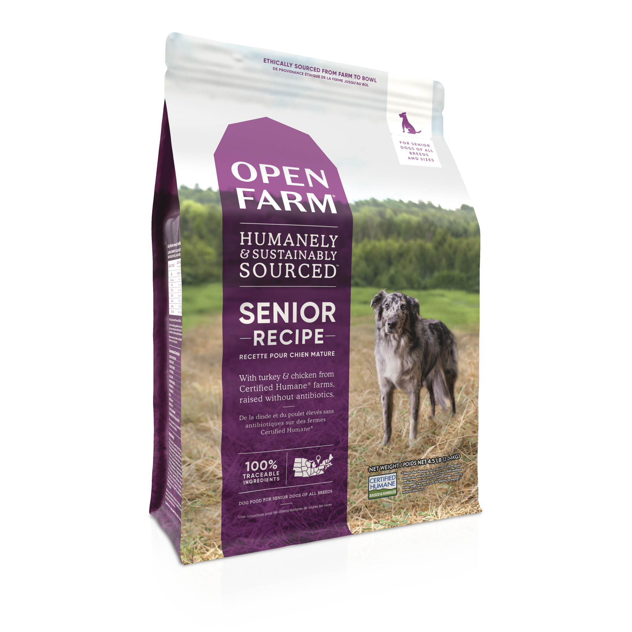 OPEN FARM DOG SENIOR TURKEY CHICKEN GF 4LB