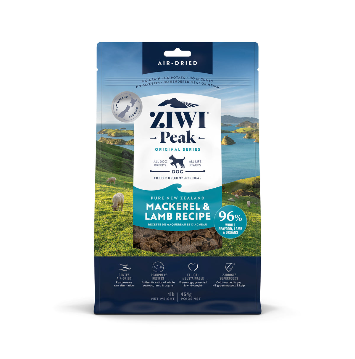 ZIWI Peak Mackerel&Lamb 16 oz