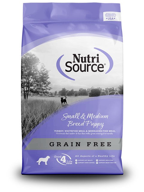 NutriSource GF Puppy SB/MB Turkey/Fish 12 lb