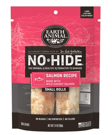 Earth Animal No Hide Salmon 4" 2 pk