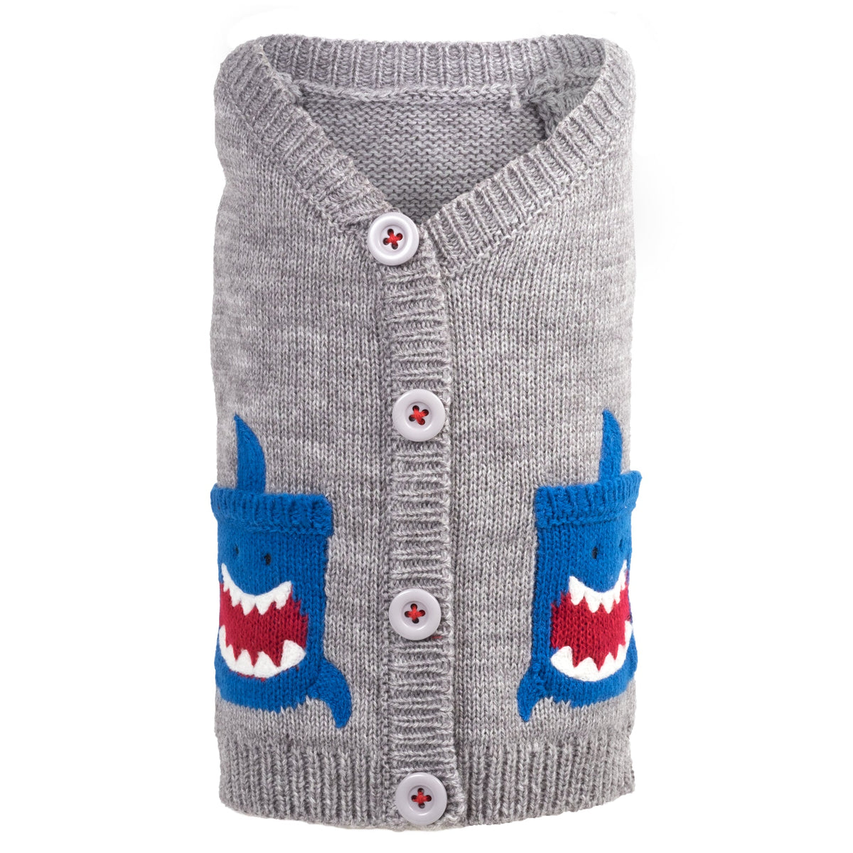 The Worthy Dog Shark Cardigan XS