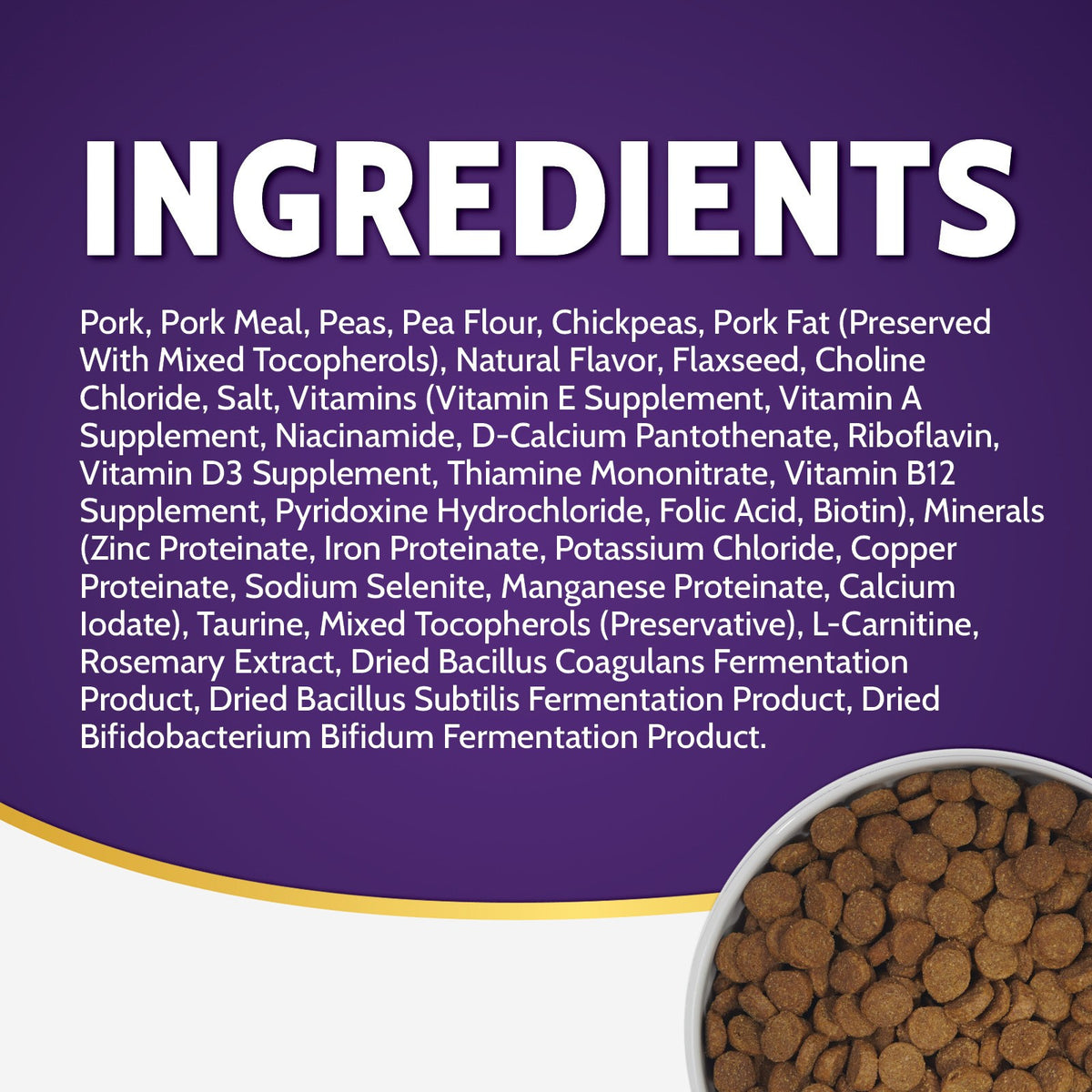 Zignature Pork Formula, ingredients