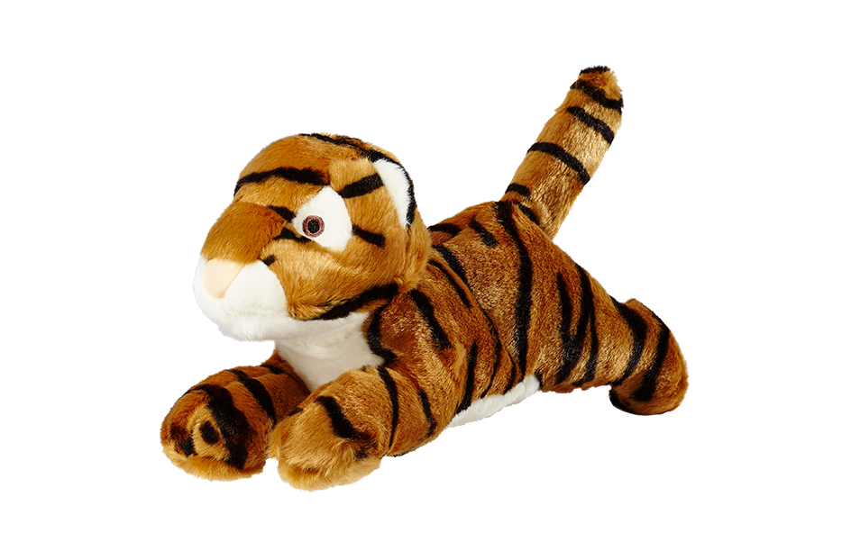 Fluff & Tuff Boomer Tiger plush dog toy