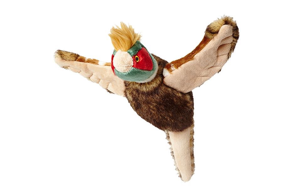 Fluff & Tuff Ike Pheasant plush dog toy