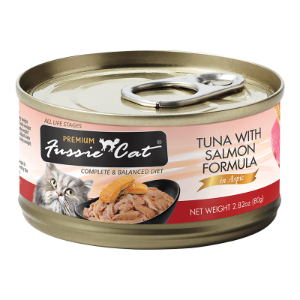 FUSSIE CAT TUNA & SALM 2.82 OZ SINGLE