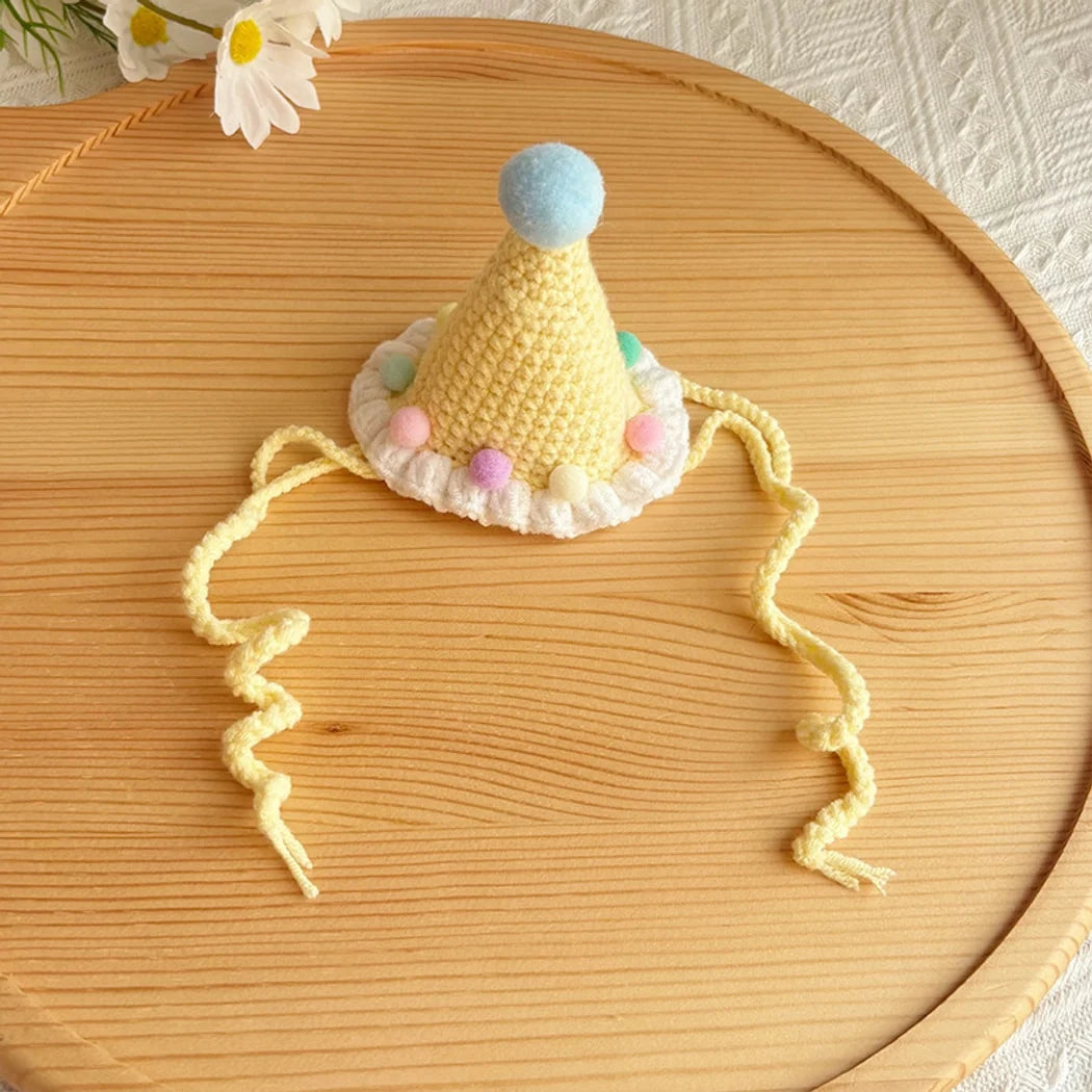 CHEERHUNTING ICE CREAM BDAY HAT YELLOW