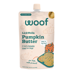 WOOF DOG LICKWELLS PUMPKIN BUTTER 12OZ