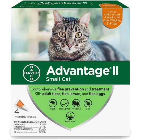 Advantage II 4-Month Treatment 5-9 lb Cats