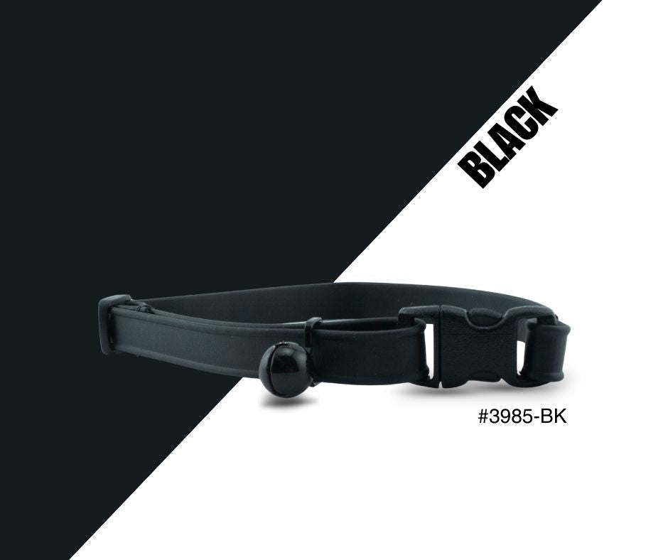 Leather Brothers Beta Cat Collar 3/8" BK