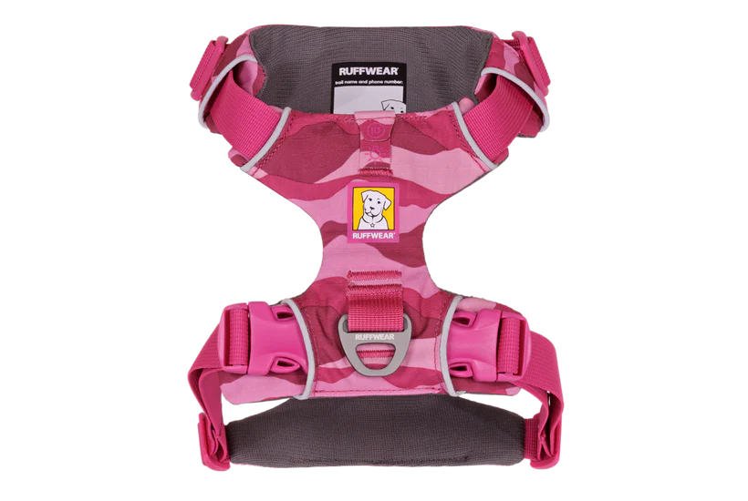 RUFFWEAR FRONT RANGE HARNESS PINK MOUNTAINS MEDIUM