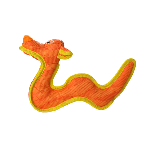 Duraforce Dragon Tiger Orange/Yellow dog toy