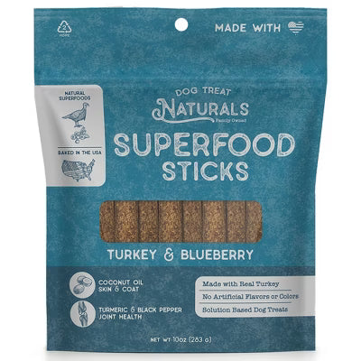 Superfood Sticks Turkey & Blueberry 10 oz