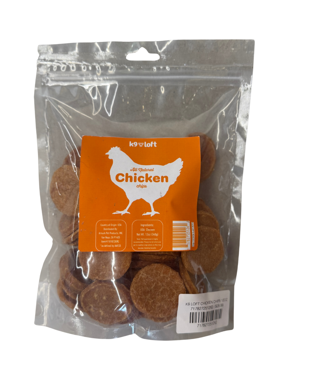 K9 Loft Chicken Chips 12 oz