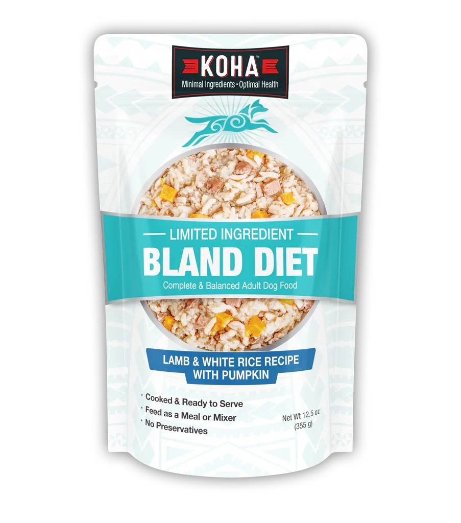 KOHA BLAND DIET LAMB & RICE 12.5OZ POUCH