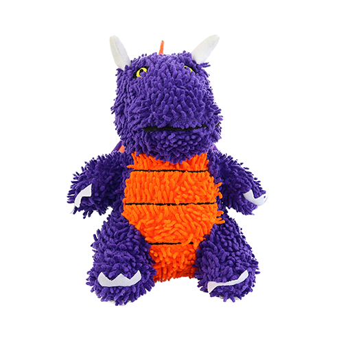 Mighty Microfiber Ball Medium Dragon Purple dog toy