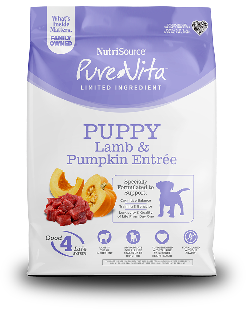 PURE VITA LAMB PUMPKIN PUPPY GF 4LB