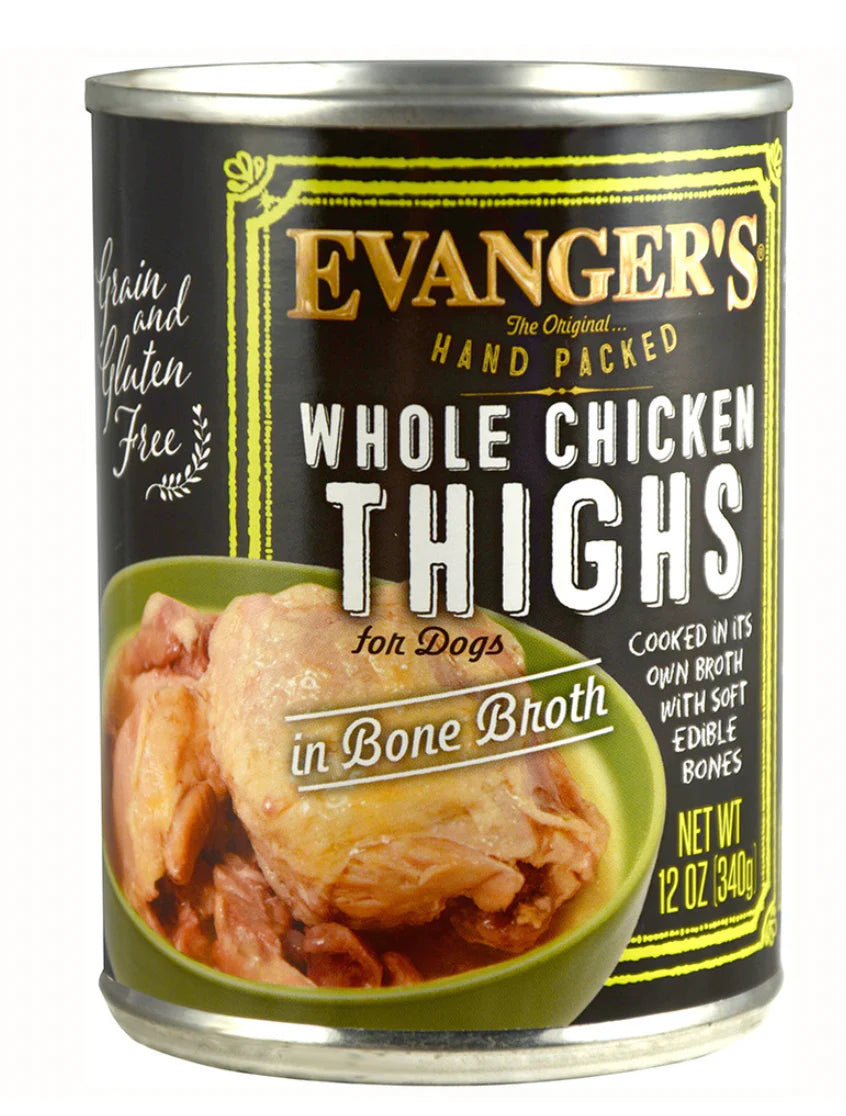 EVANGERS WHOLE CHICKEN THIGHS 12OZ CAN
