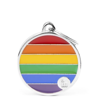 My Family Tag S Circle Rainbow
