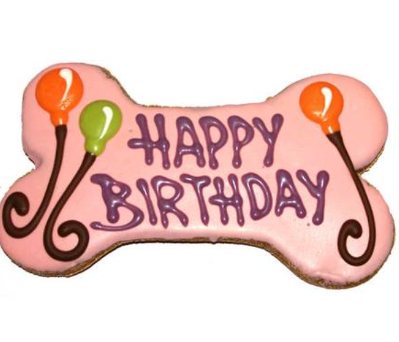 PAWSITIVLEY GOURMET HAPPY BIRTHDAY 6" COOKIE SINGLE