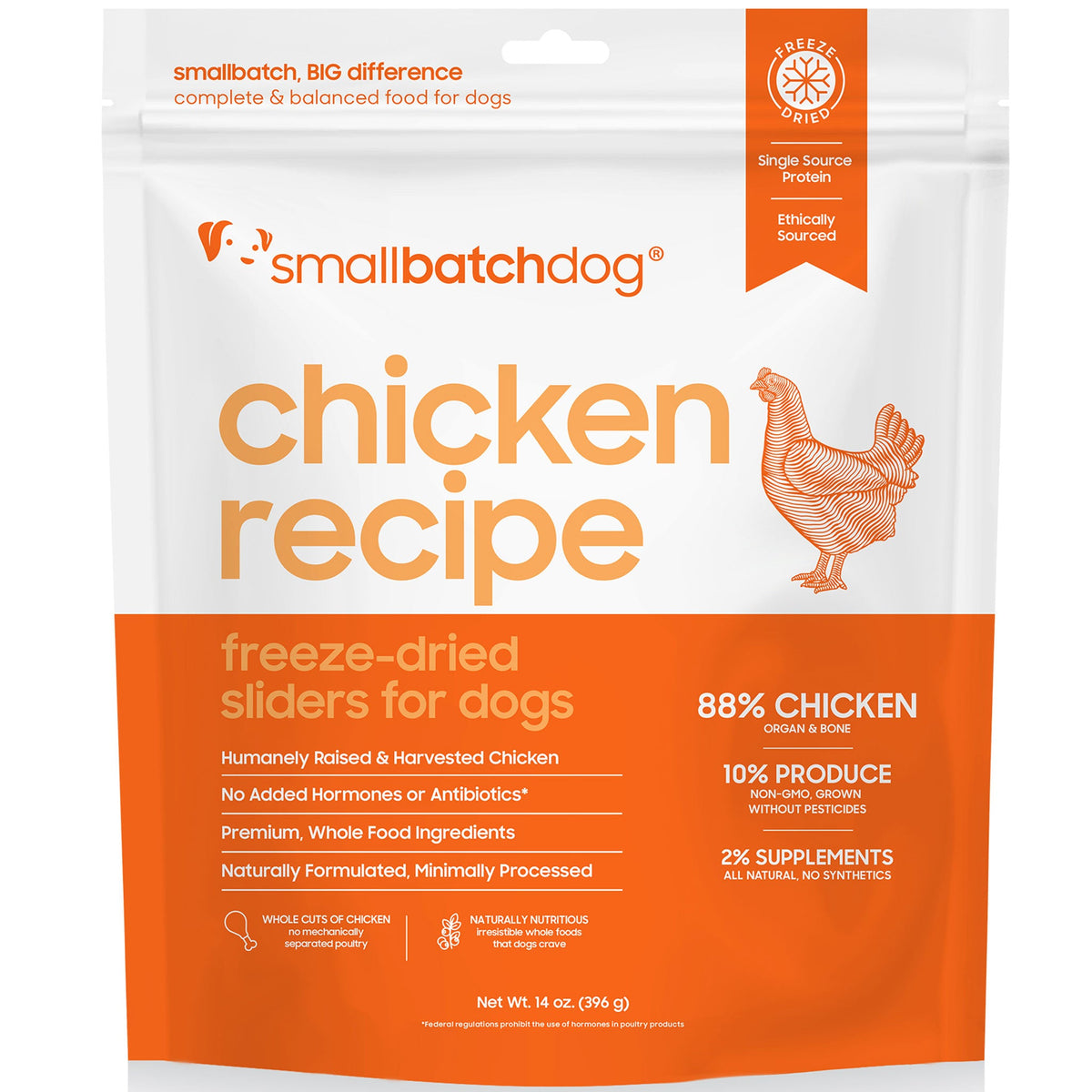 Smallbatch freeze-dried chicken sliders 14 oz