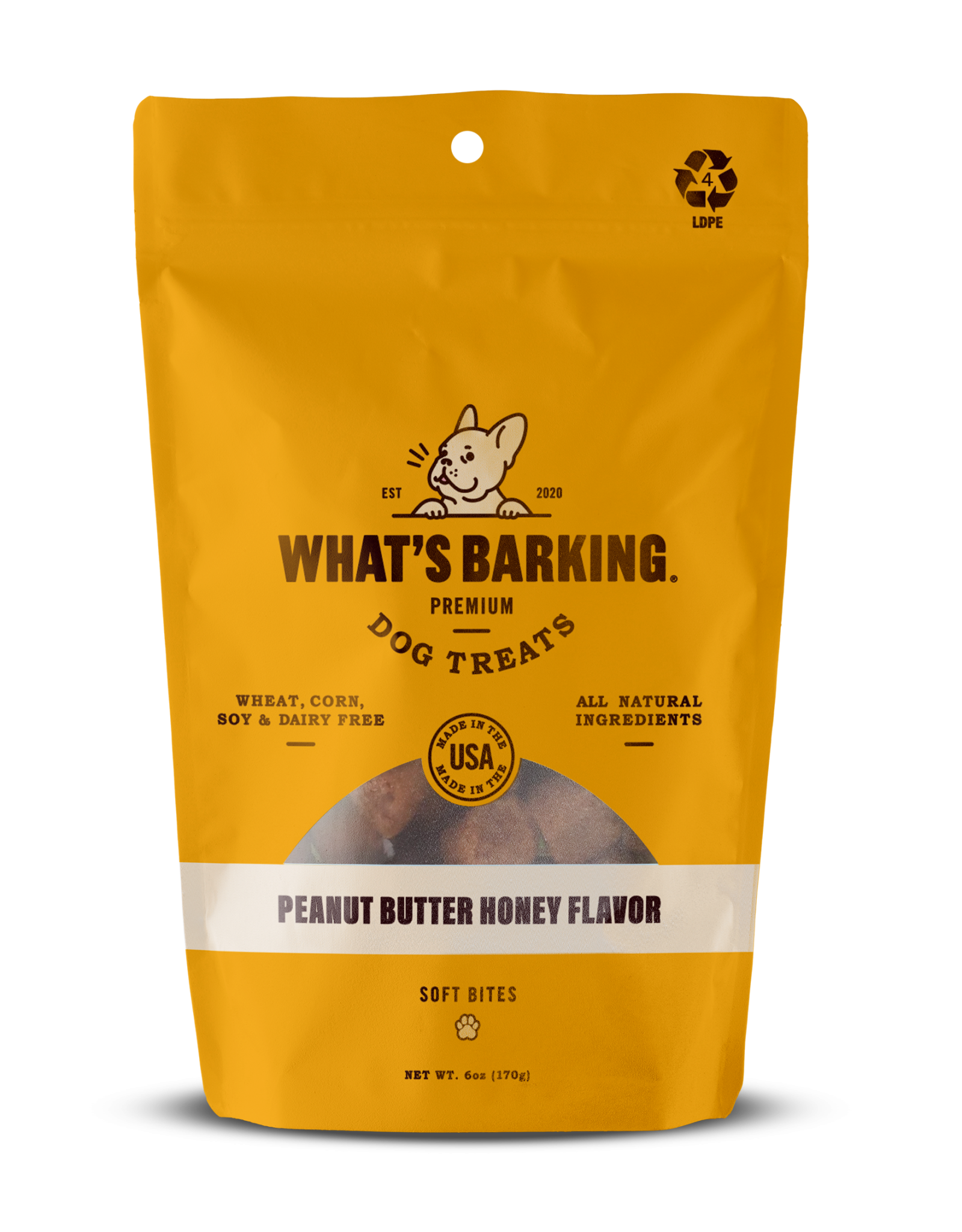 WHATS BARKING PEANUT BUTTER HONEY 6OZ