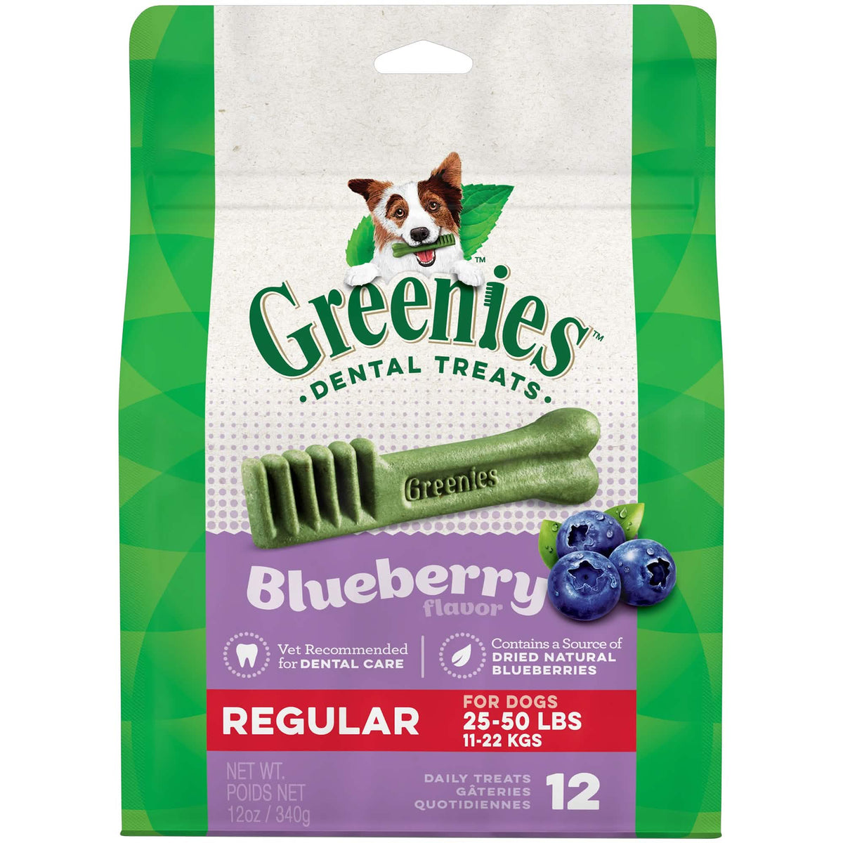 Greenies Blueberry Regular 12 oz