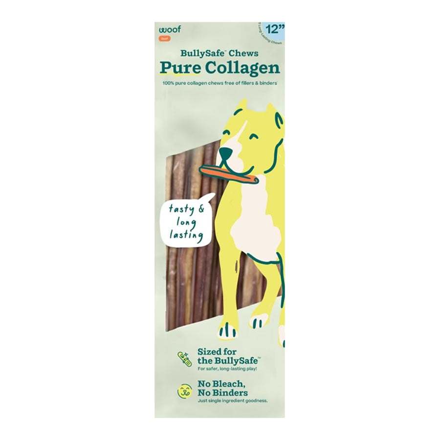Woof Collagen Bully Safe Chews 12" 5 pk