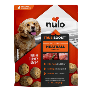 Nulo True Boost Freeze-Dried Meatball Mixers Beef & Turkey Recipe 3.5 oz