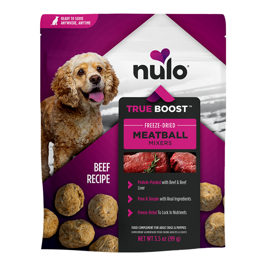 Nulo True Boost Freeze-Dried Meatball Mixers Beef Recipe 3.5 oz