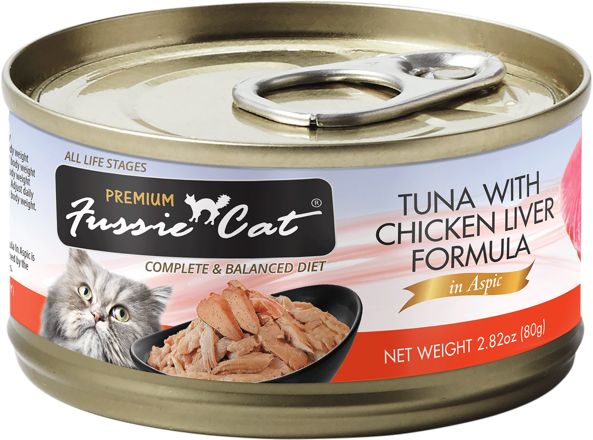 Fussie Cat Premium Tuna & Chicken Liver, front of package