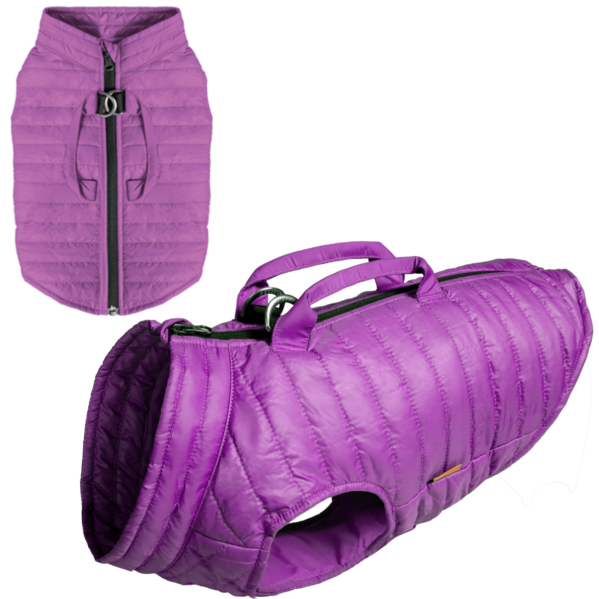 Gooby Puffer Vest Lift Purple Large