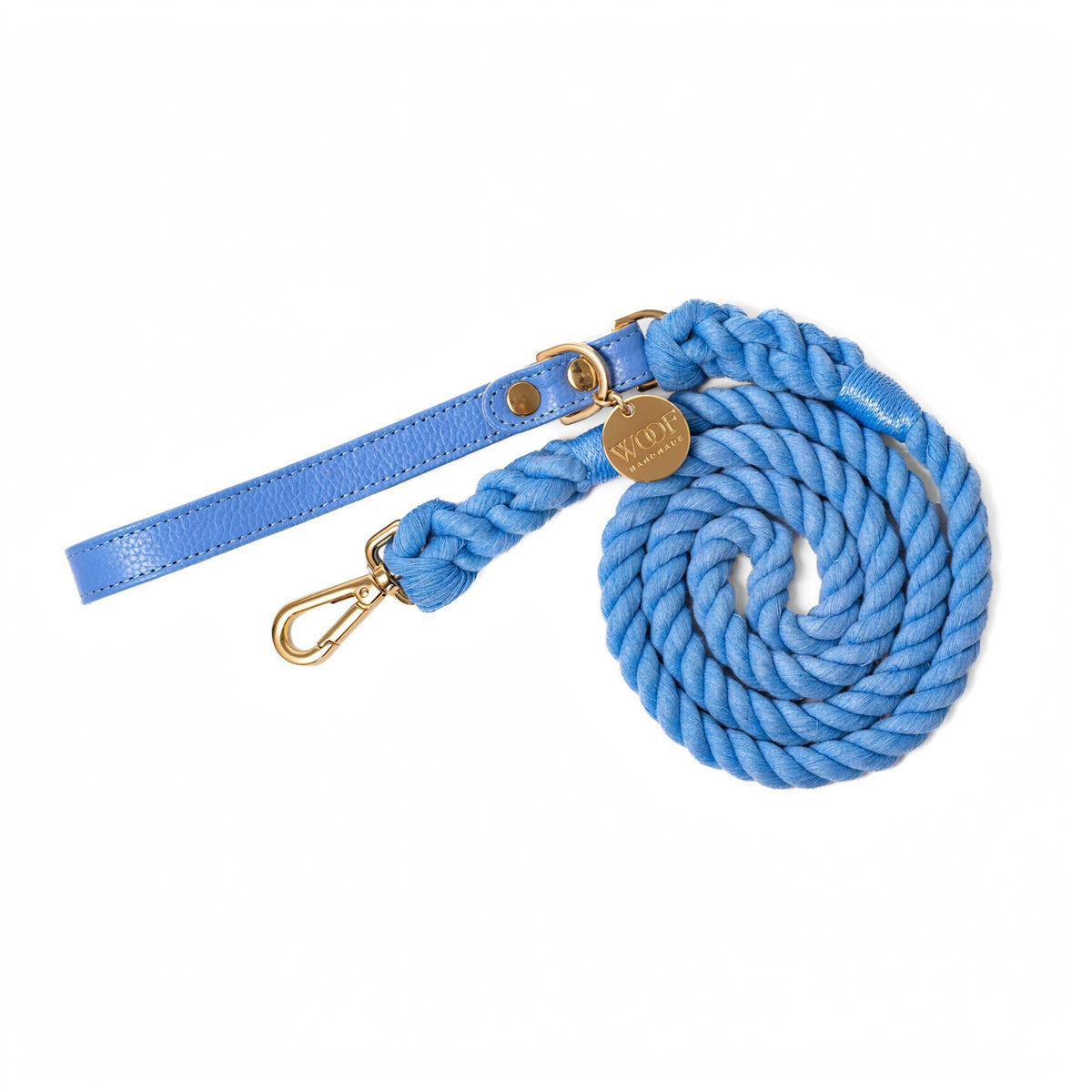 Neighbor Woof Periwinkle Rope Leash