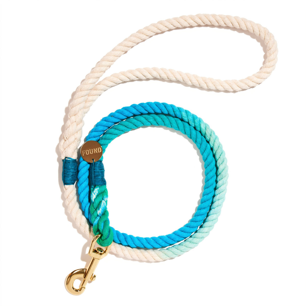 Found My Animal Cotton Rope Leash 5 ft Robin&