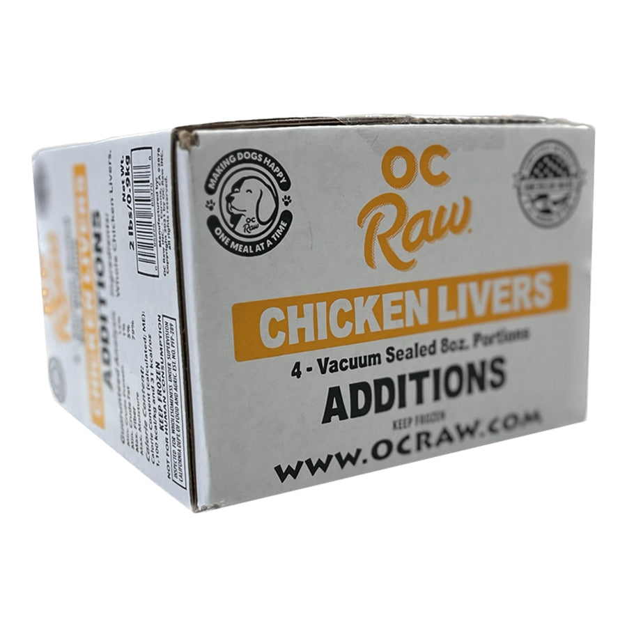 OC Raw Dog Frozen Chicken Liver 2 lb Box
