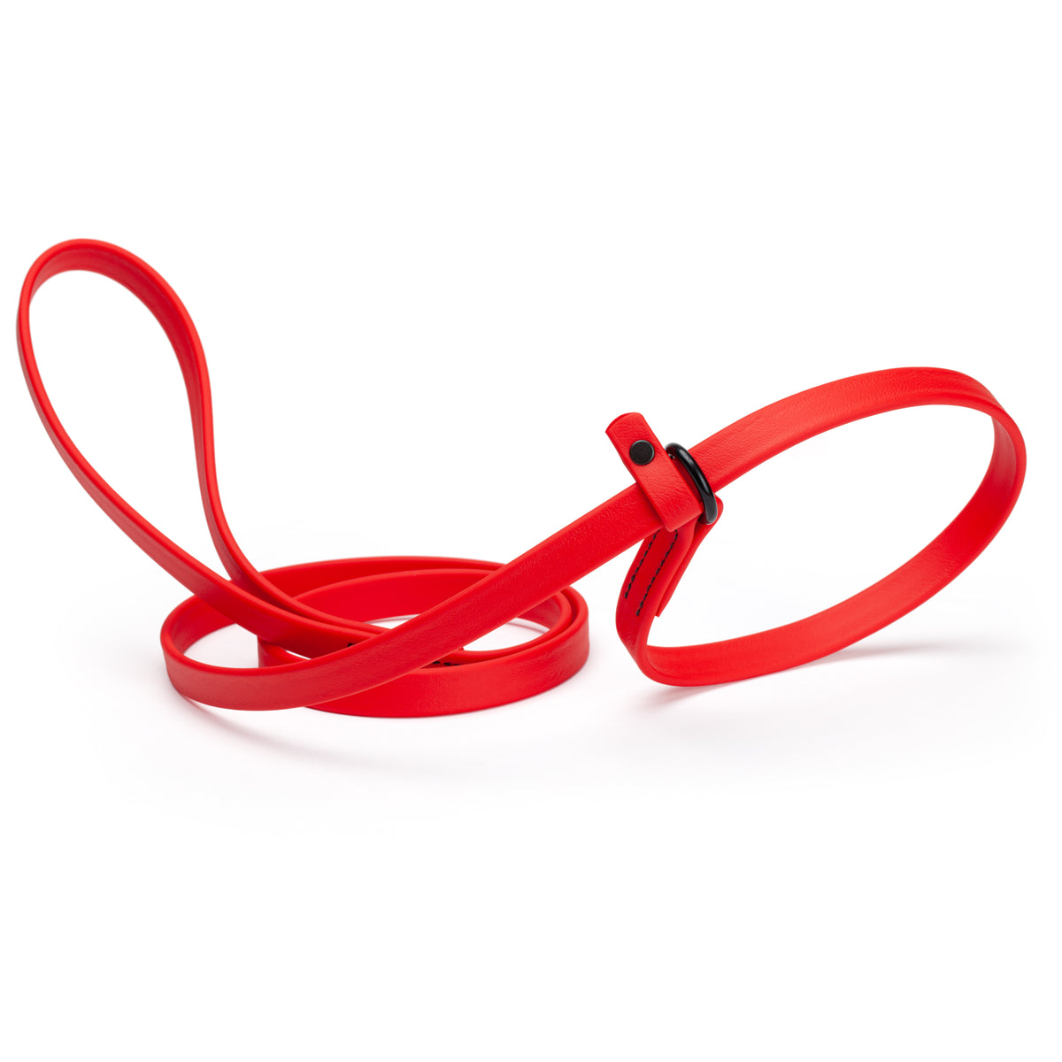 Dogline Biothane Waterproof Slip Lead 5/8x5 Red