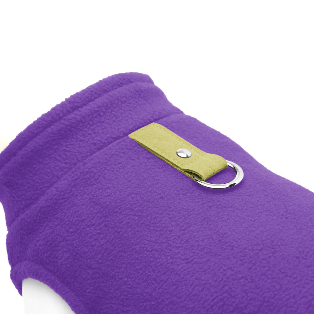 Gooby Fleece Vest Lavender XS