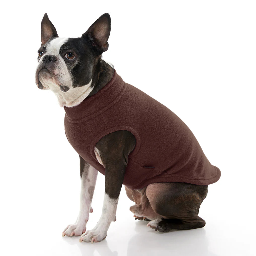 Gooby Stretch Fleece Brown X-Large