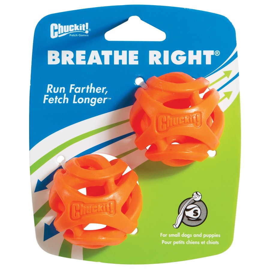 Chuck It Breath Right Fetch Ball 2 pk S