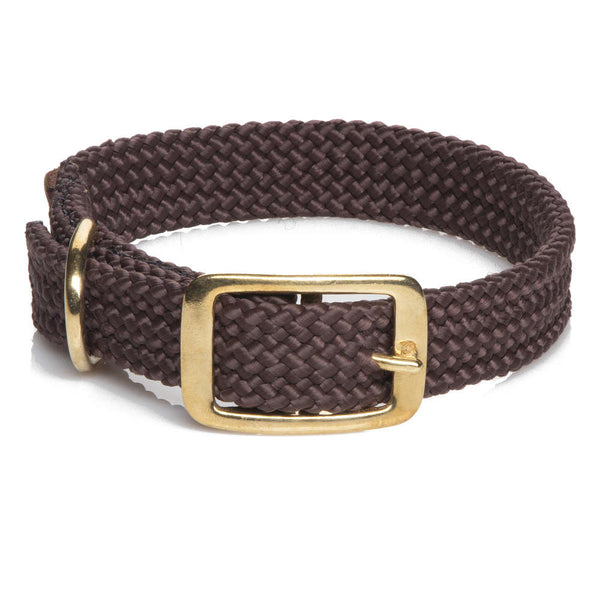 Mendota Braid Collar 1x18 Dark Brown