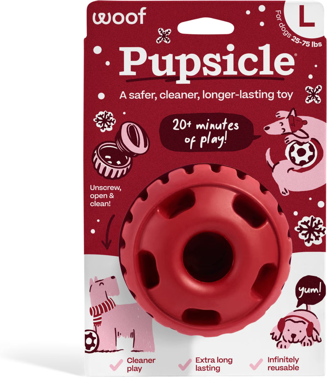 Woof Pupsicle Treat Dispensing Toy Jingle LG