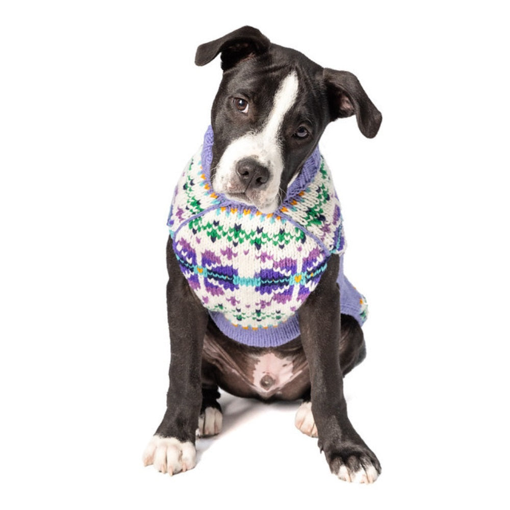 Chilly Dog Lavender Flowers Sweater