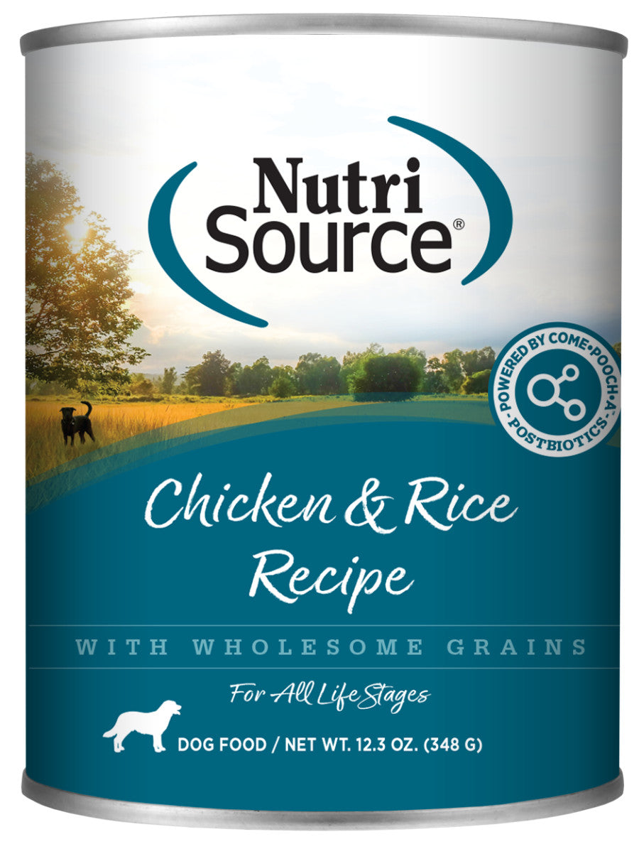 NUTRISOURCE CHICKEN & RICE 12.3OZ CAN