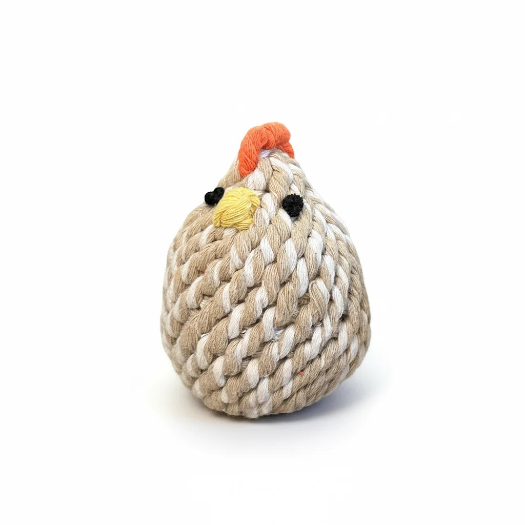 MONLI FARM CHICKEN ROPE TOY