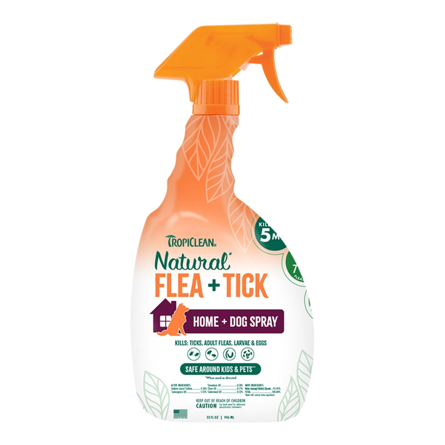 TropiClean Flea &amp; Tick Home Spray 32 oz