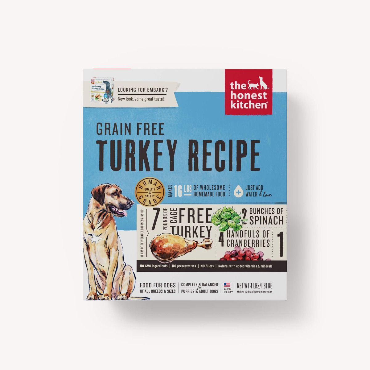 The Honest Kitchen Grain Free Turkey 4 lb