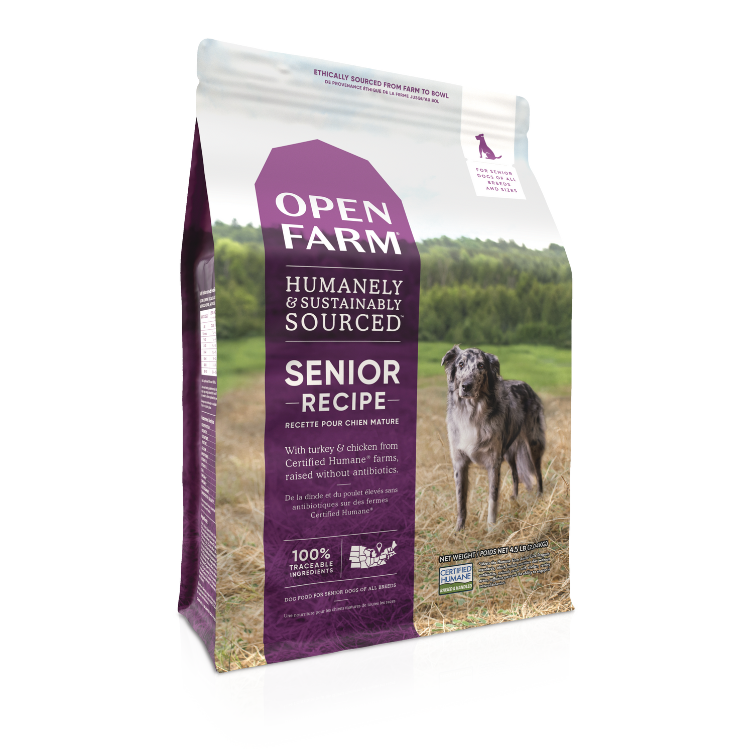 OPEN FARM DOG SENIOR TURKEY CHICKEN GF 4LB