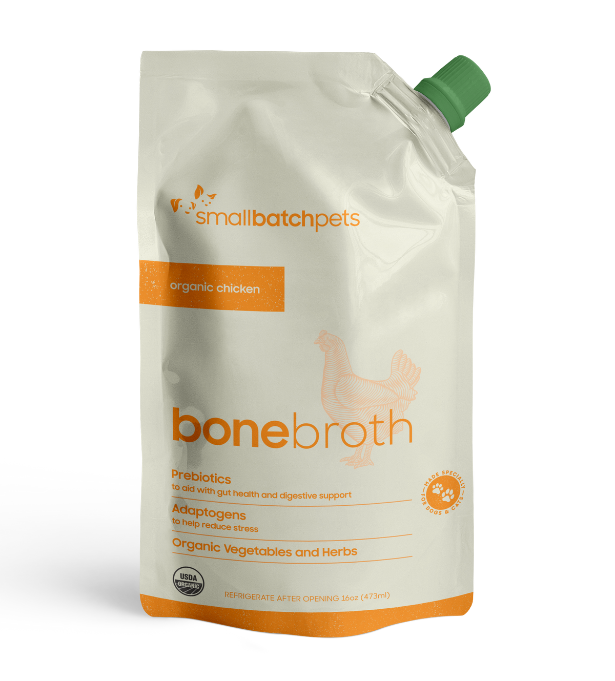Smallbatch Organic Chicken Bone Broth 16 oz