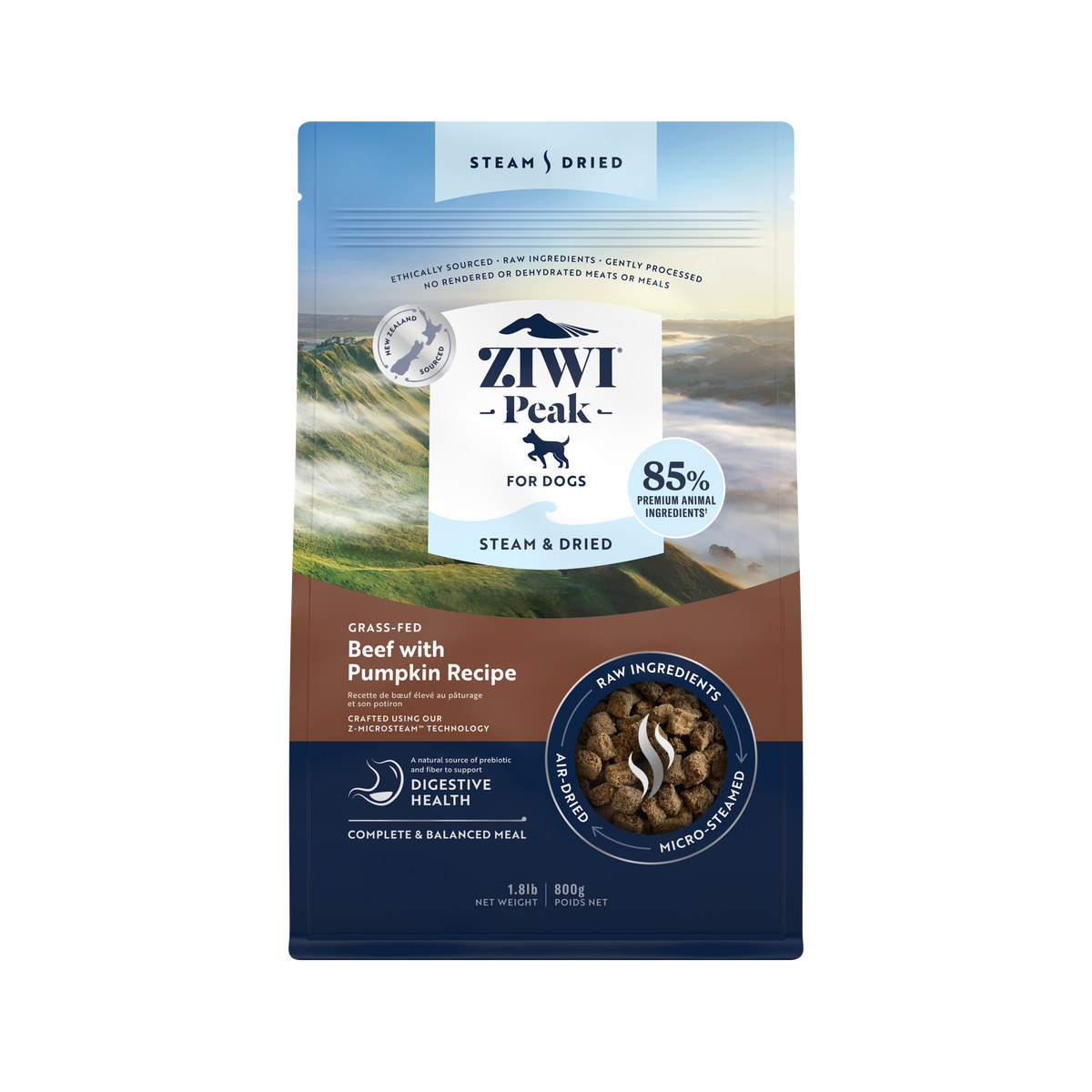 ZIWI Steam Dried Beef/Pumpkin 1.8 lb
