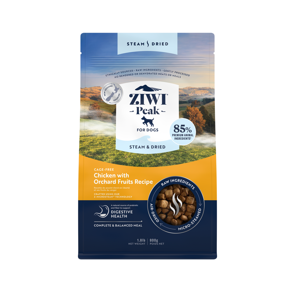 ZIWI Steam Dried Chicken/Fruit 1.8 lb