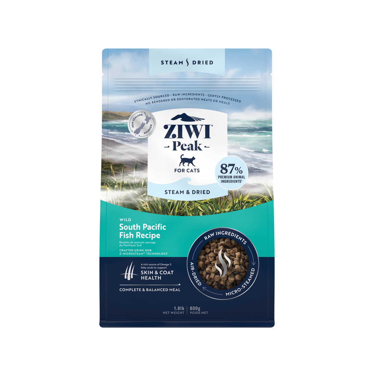 ZIWI Cat Fish Steam Dried 1.8 lb